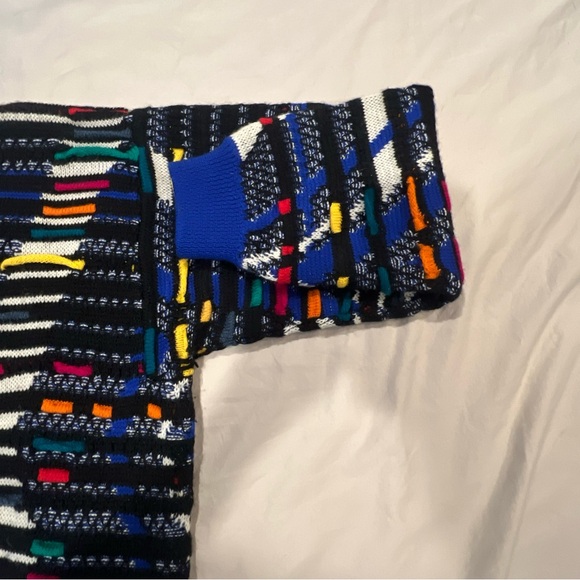 VINTAGE Coogi Sweater Men XL Black Red Wool Pullover Hip Hop Biggie 90s Textured - Picture 4 of 14